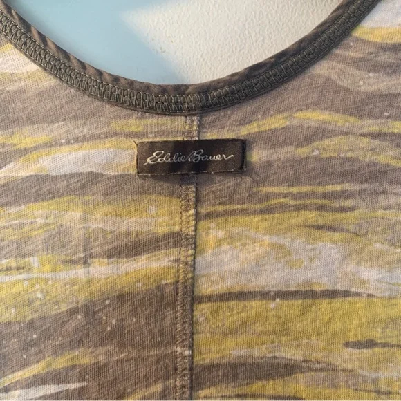 Eddie Bauer tank dress henley neckline drawstring waist petite small casual - Picture 5 of 8